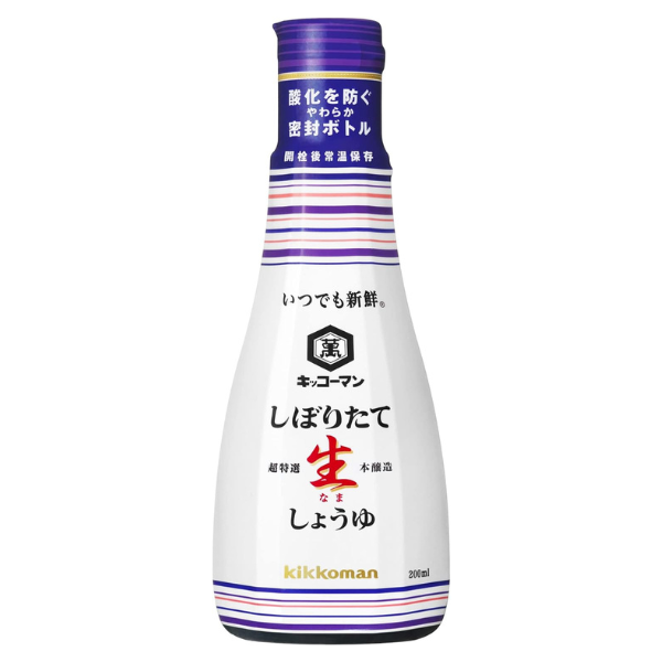 17.キッコーマン しぼりたて 生しょうゆ 200ml×1本